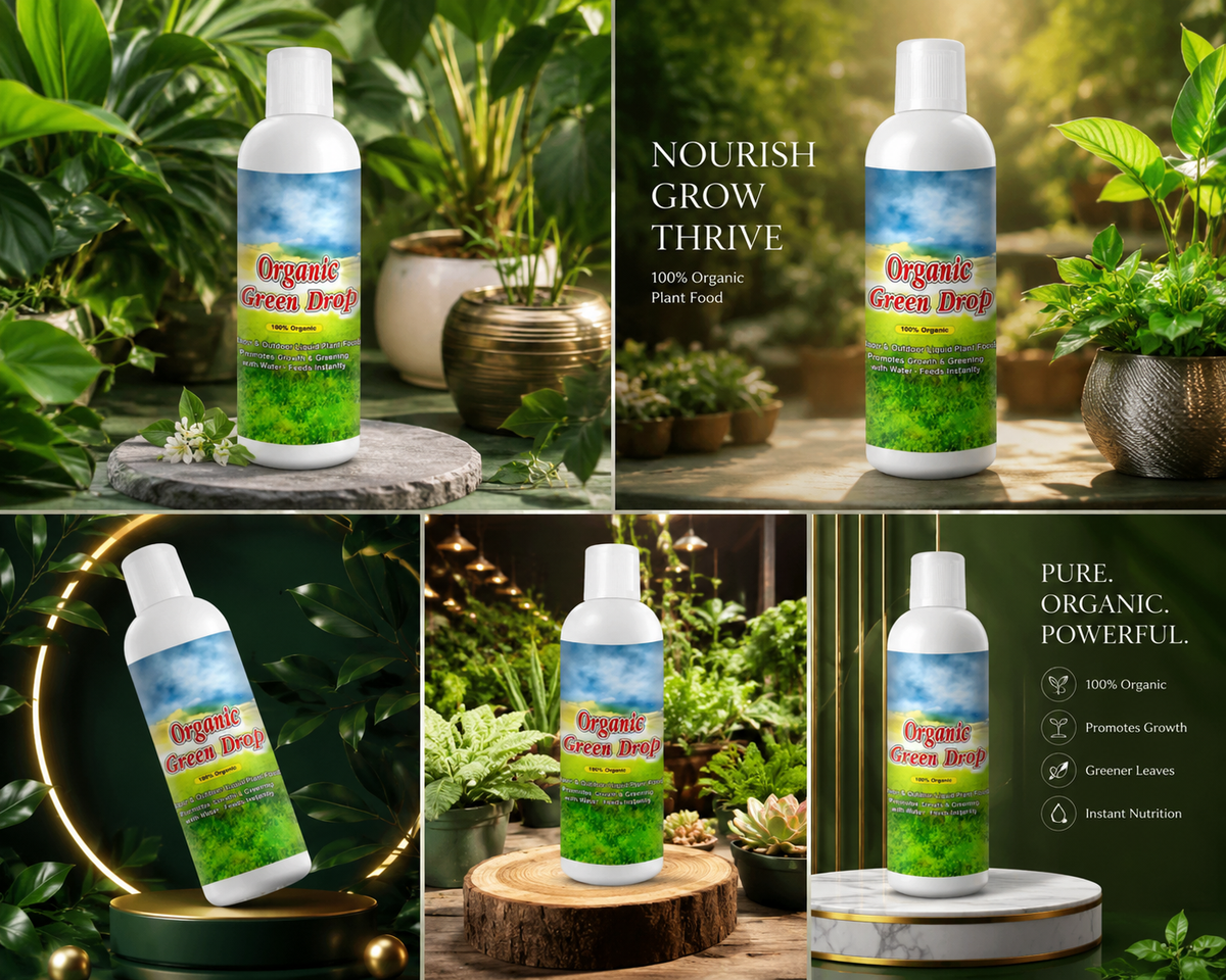 Organic GreenDrop Plant Food Liquid Fertilizer For Plant Growth & Greening Pack of 1